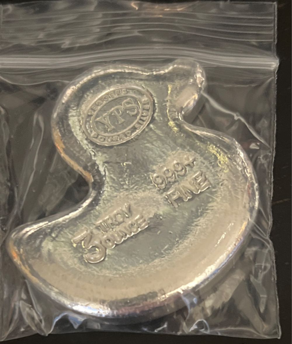 Yeagers Poured Silver YPS Duck 3 Oz  coin collectible - Main Image 2