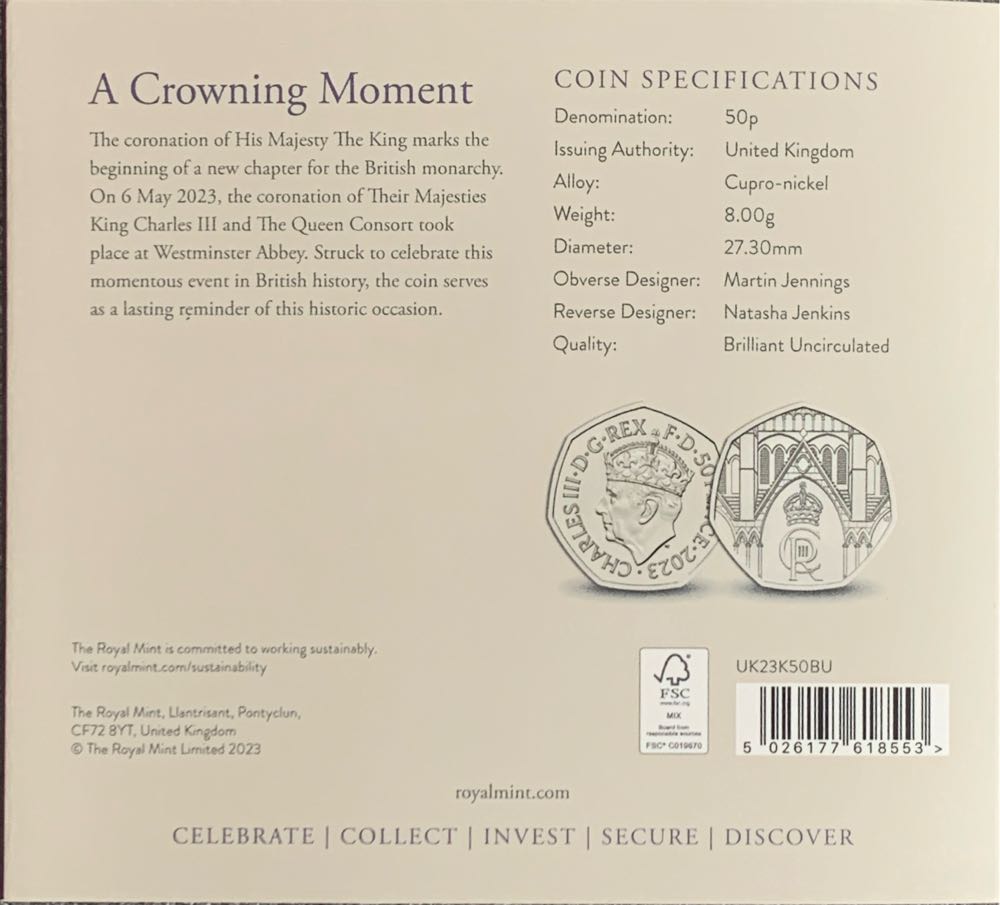 Coronation Of His Majesty King Charles III  coin collectible [Barcode 5026177618553] - Main Image 3