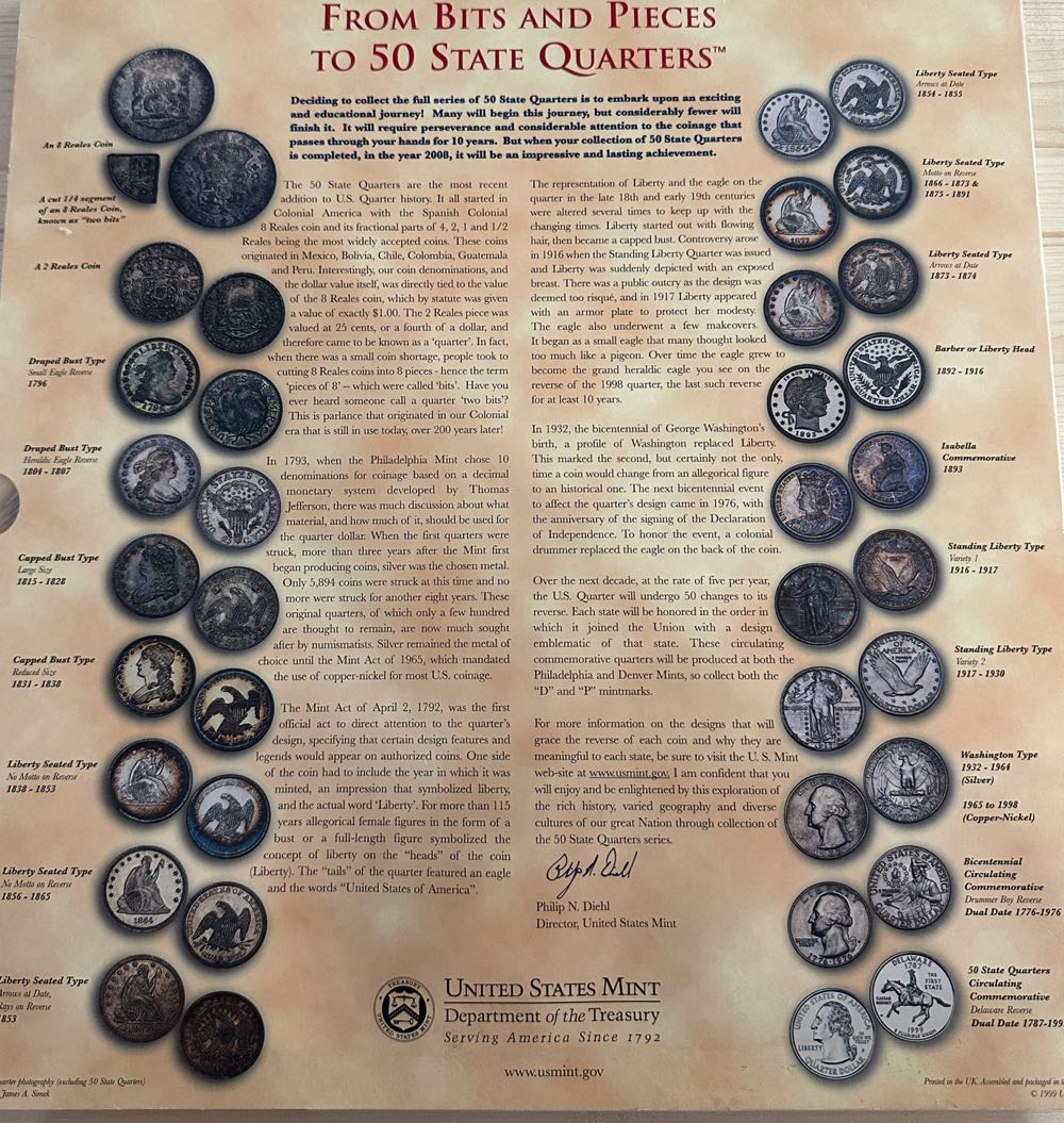 50 State Quarters Collectors Map  coin collectible - Main Image 4