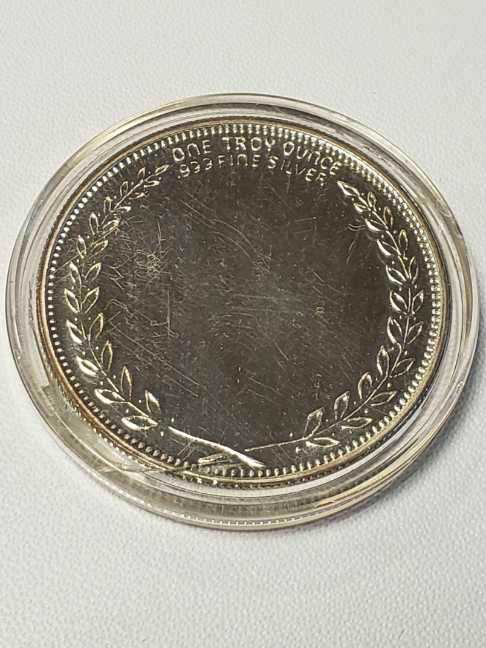 1988 NTA Lynx Rufus One Ounce Silver Round  coin collectible - Main Image 2