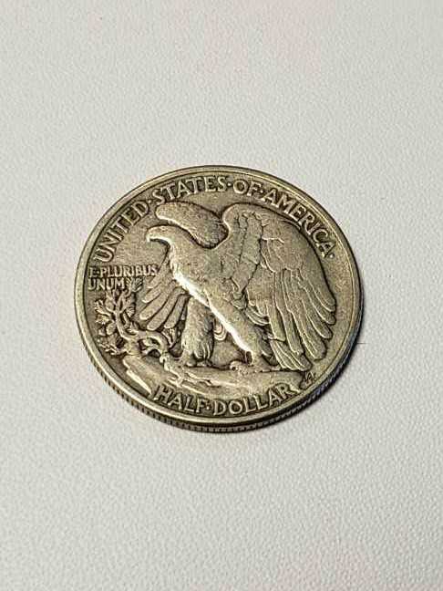 1943 Standing Liberty Half Dollar  coin collectible - Main Image 2
