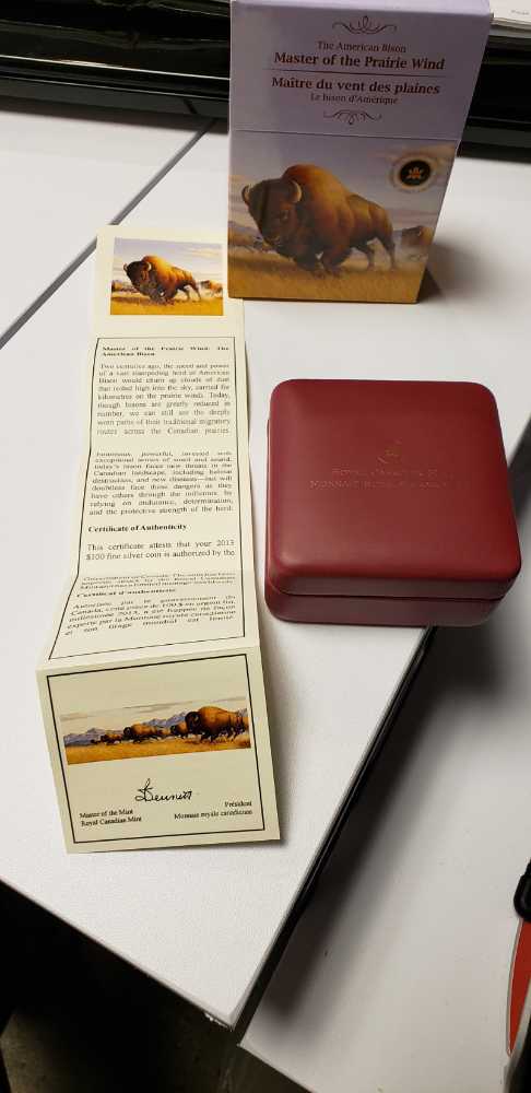 2013 Canada $100 Fine Silver Coin  coin collectible [Barcode 623932048812] - Main Image 3