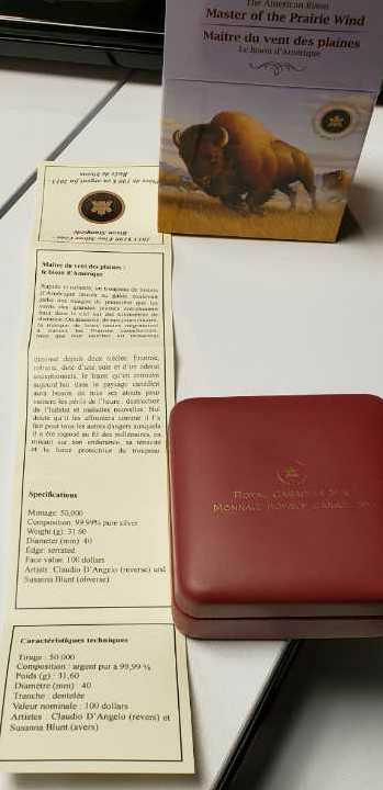 2013 Canada $100 Fine Silver Coin  coin collectible [Barcode 623932048812] - Main Image 4