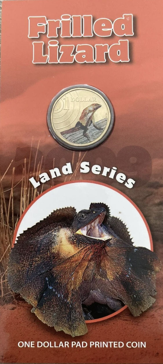 Australian Land Series Frilled Lizard  coin collectible [Barcode 9314688024656] - Main Image 1