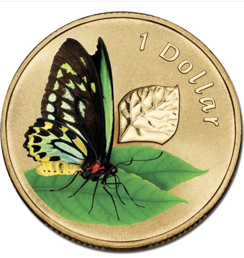 Australian Air Series - Cairns Birdwing Butterfly  coin collectible [Barcode 9314683100591] - Main Image 2