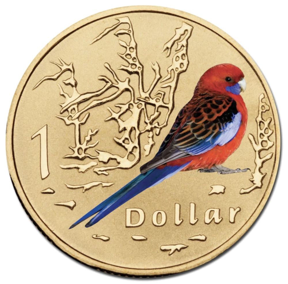 Australian Air Series Crimson Rosella  coin collectible [Barcode 9314683100539] - Main Image 2