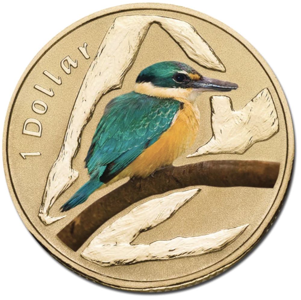 Australian Air Series - Sacred Kingsfisher  coin collectible [Barcode 9314683100652] - Main Image 2