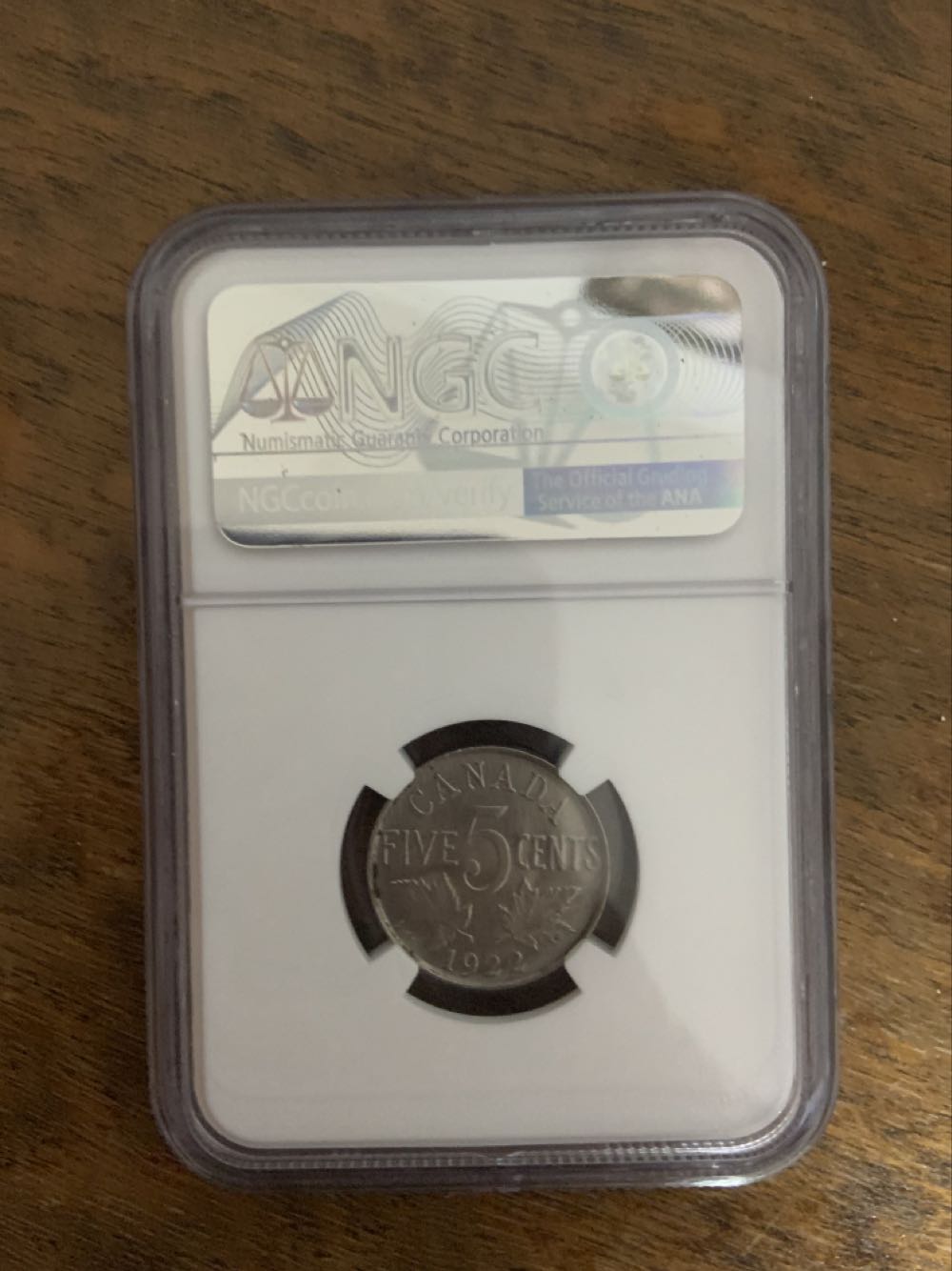 1922 CANADA 5C MS 62 6442557-001  coin collectible - Main Image 2