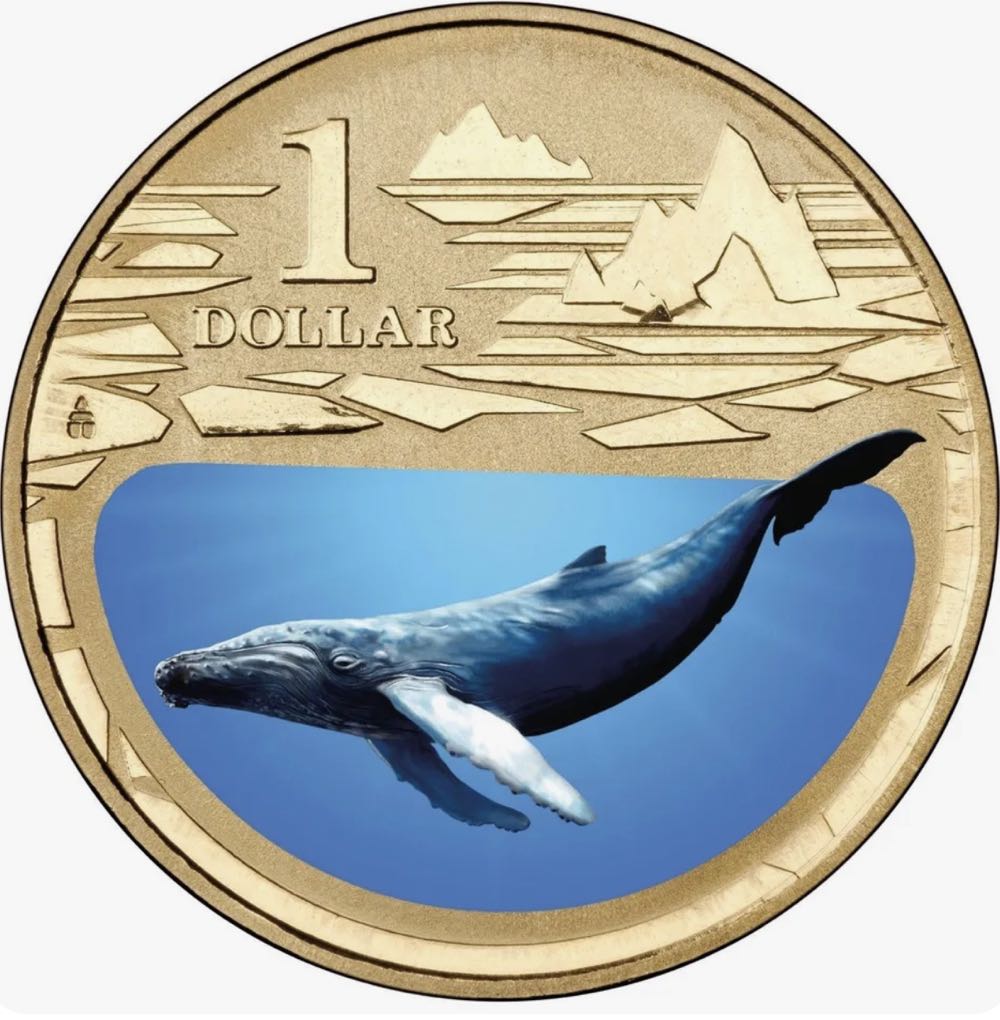 Polar Animals - Humpback Whale  coin collectible [Barcode 9314683102250] - Main Image 2