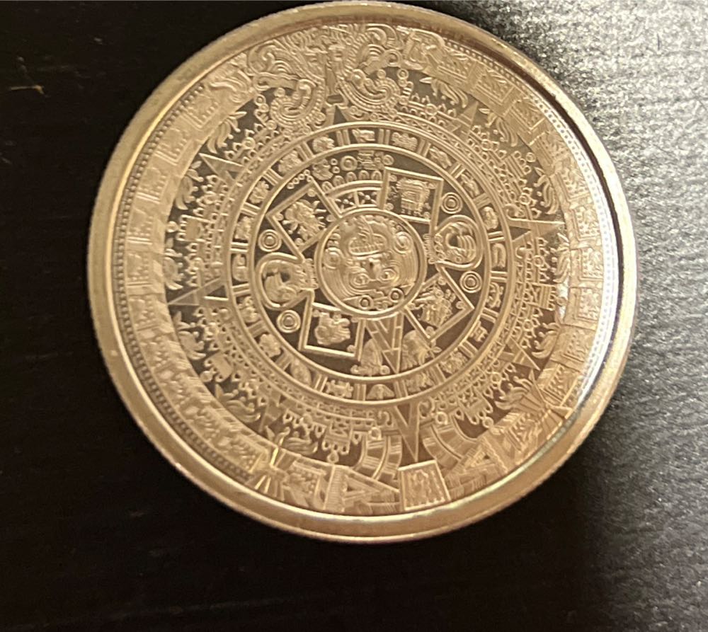 Azteck 1/10 Oz Silver  coin collectible - Main Image 2