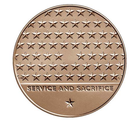 American Veterans Bronze Medal  coin collectible - Main Image 2