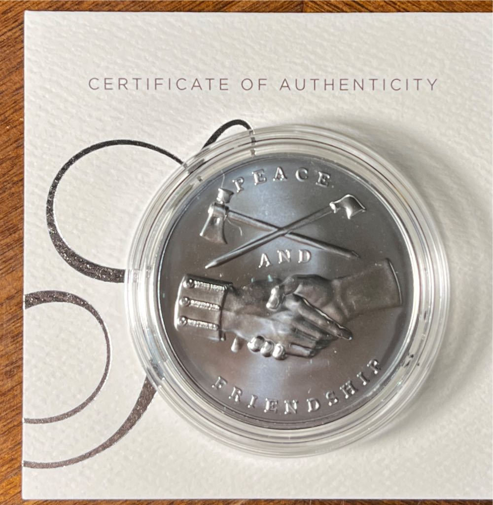 Presidential Silver Medal Washington  coin collectible [Barcode 704785072725] - Main Image 2