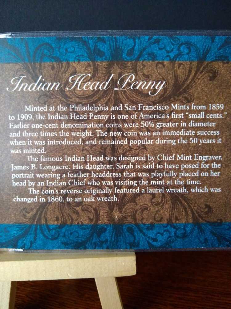 Penny Indian Head 1907  coin collectible - Main Image 3