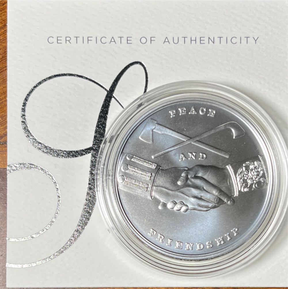 S803 Presidential Silver Medal Thomas Jefferson  coin collectible [Barcode 704785072770] - Main Image 2