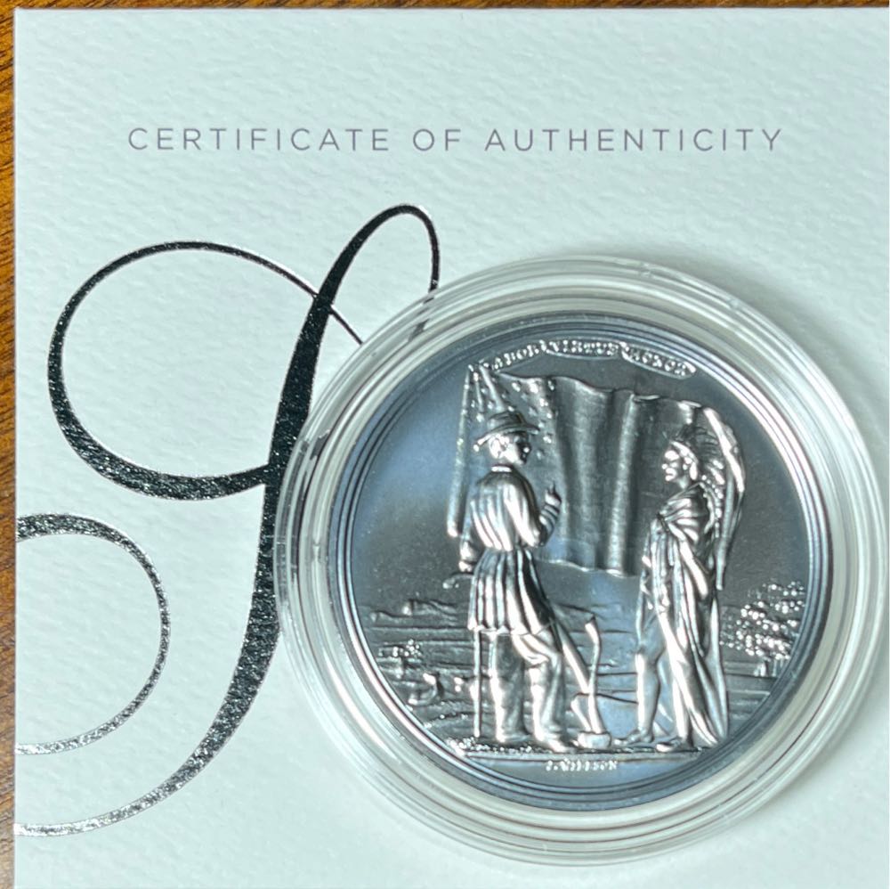 S814 Presidential Silver Medal Franklin Pierce  coin collectible [Barcode 704786260800] - Main Image 2