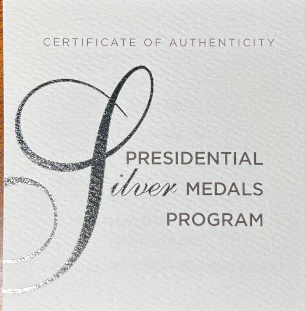 S814 Presidential Silver Medal Franklin Pierce  coin collectible [Barcode 704786260800] - Main Image 3