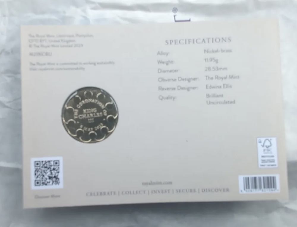 King Charles III Coronation Commemorative Medal  coin collectible - Main Image 2