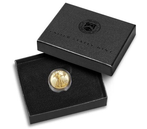 2023 US Mint American Eagle 1/10 oz Gold Proof (W)  coin collectible - Main Image 3