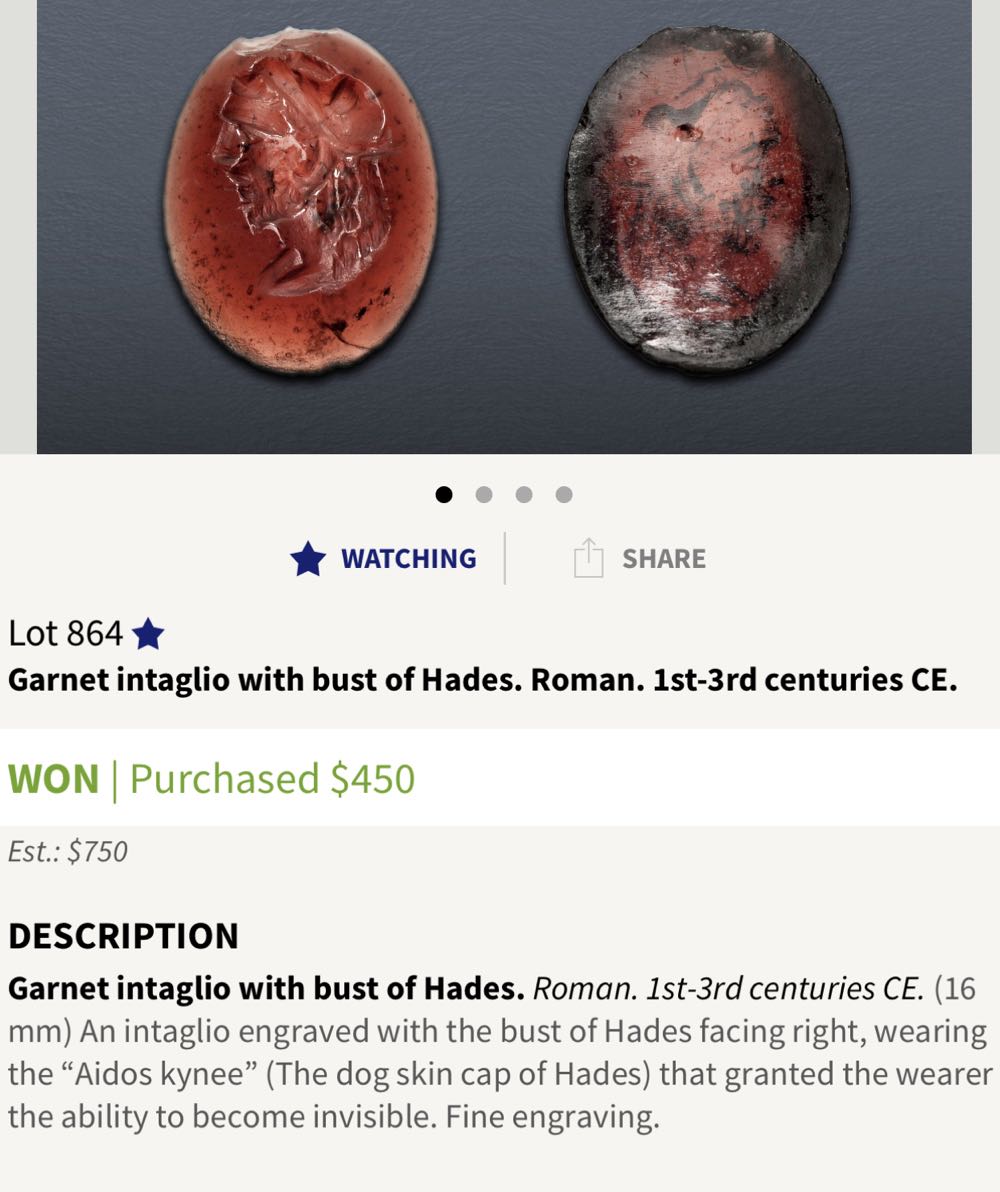Roman Intaglio  coin collectible - Main Image 4