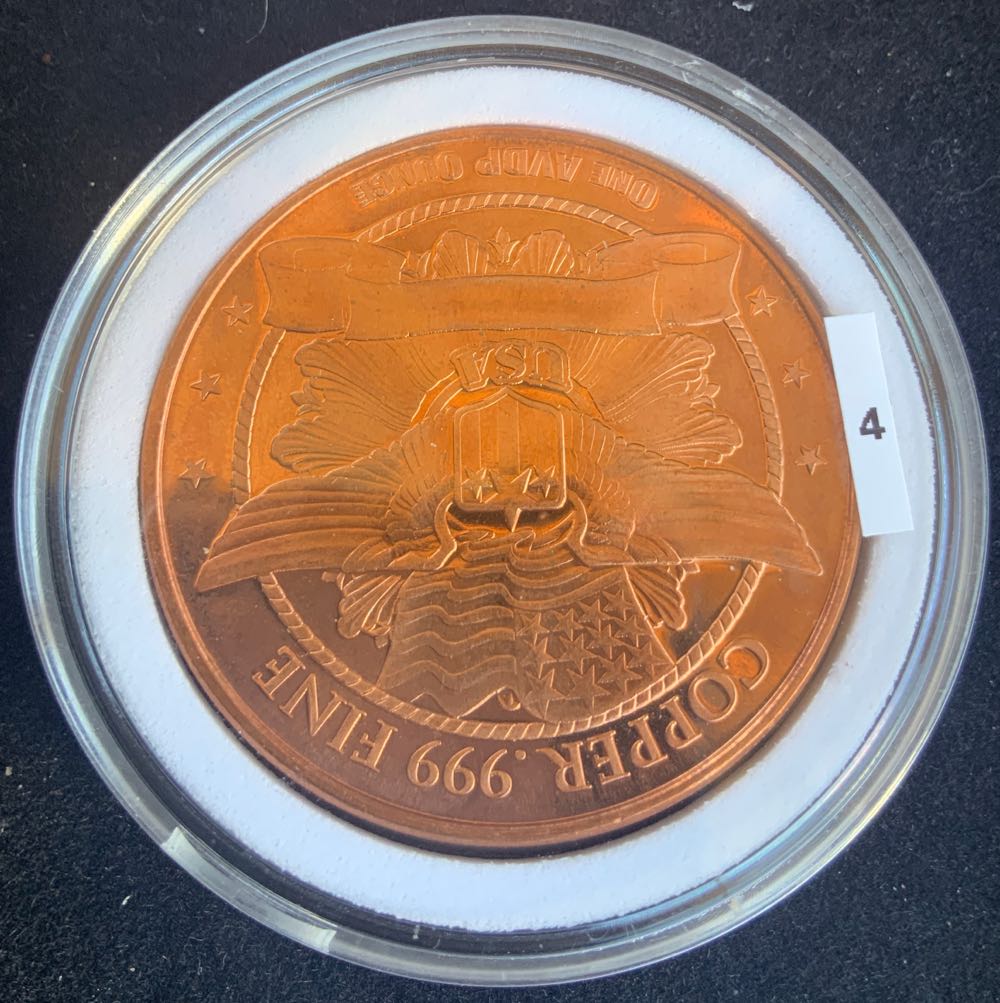 Copper Walking Liberty - #4  coin collectible - Main Image 2