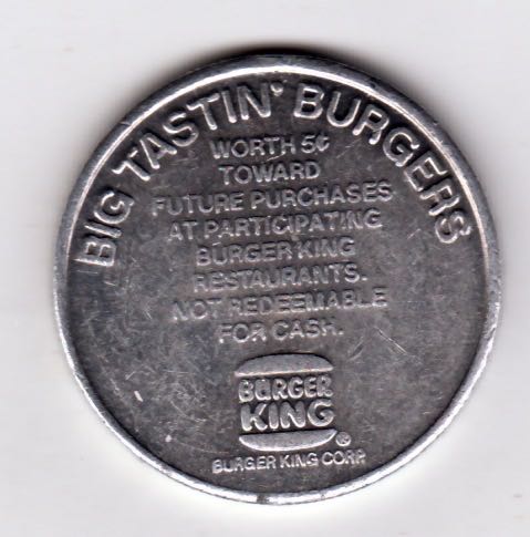 Burger King Kash  coin collectible - Main Image 2
