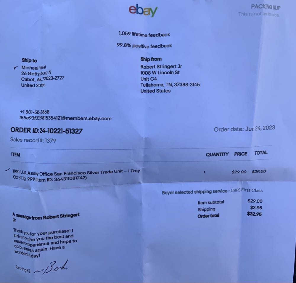 Strategic Stockpile Silver Round - #16  coin collectible - Main Image 3