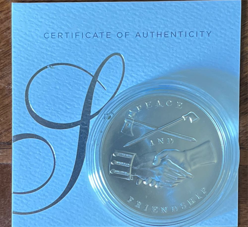 S806 Presidential Silver Medal John Q. Adams  coin collectible [Barcode 704785072763] - Main Image 2