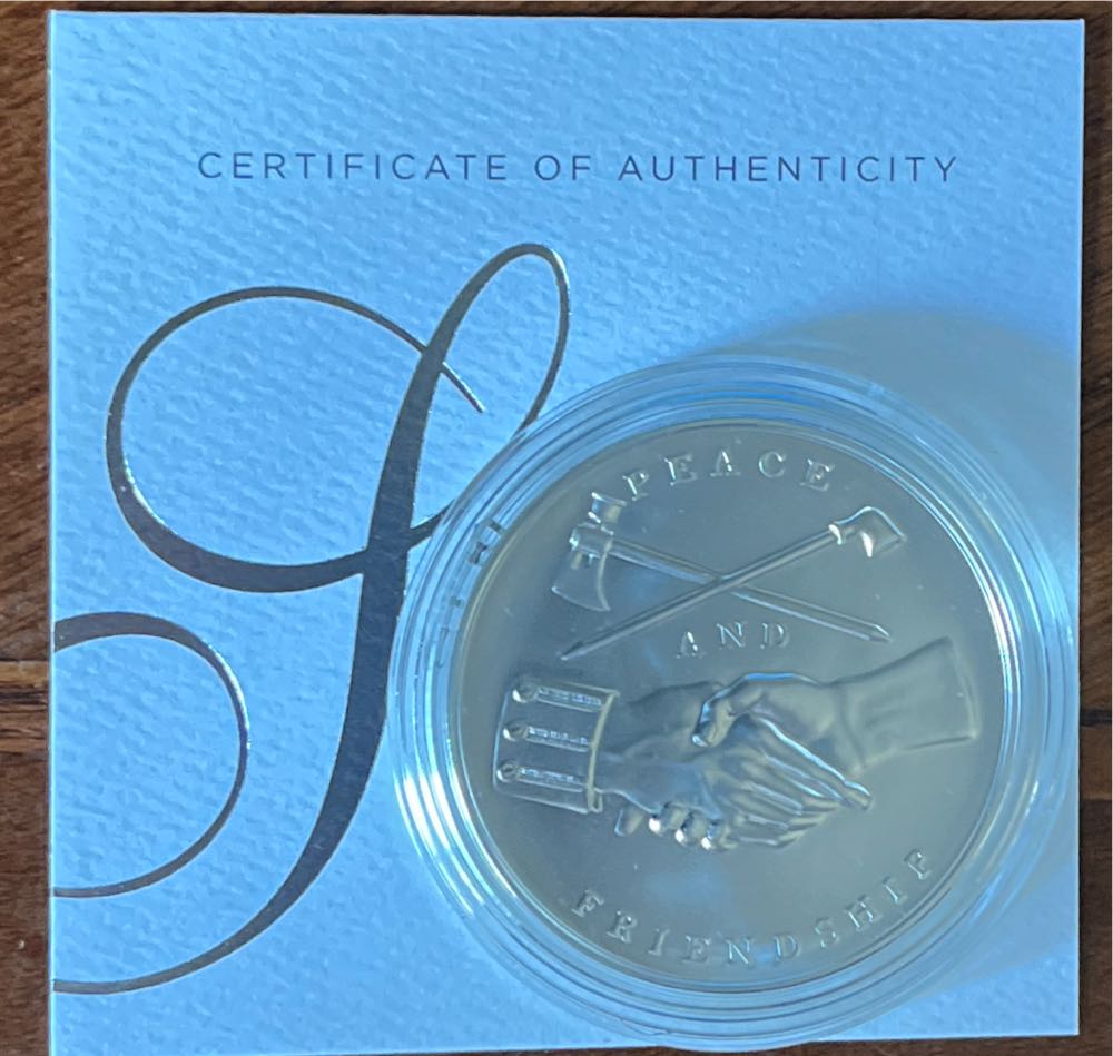 S808 Presidential Silver Medal Martin Van Buren  coin collectible [Barcode 704786160148] - Main Image 2