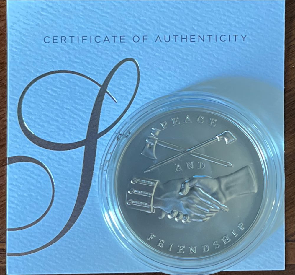 S812 Presidential Silver Medal Zachory Taylor  coin collectible [Barcode 704786260787] - Main Image 2