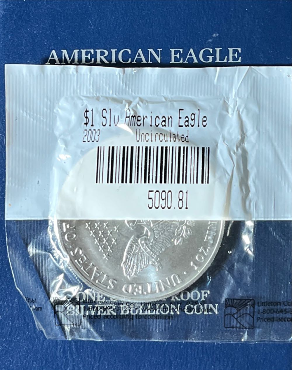 American Eagle 2003  coin collectible - Main Image 2