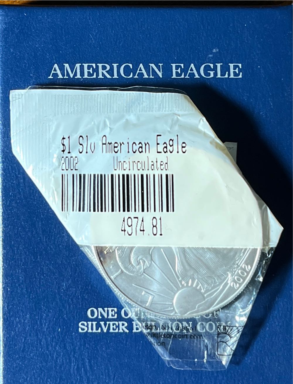American Eagle 2002  coin collectible - Main Image 2