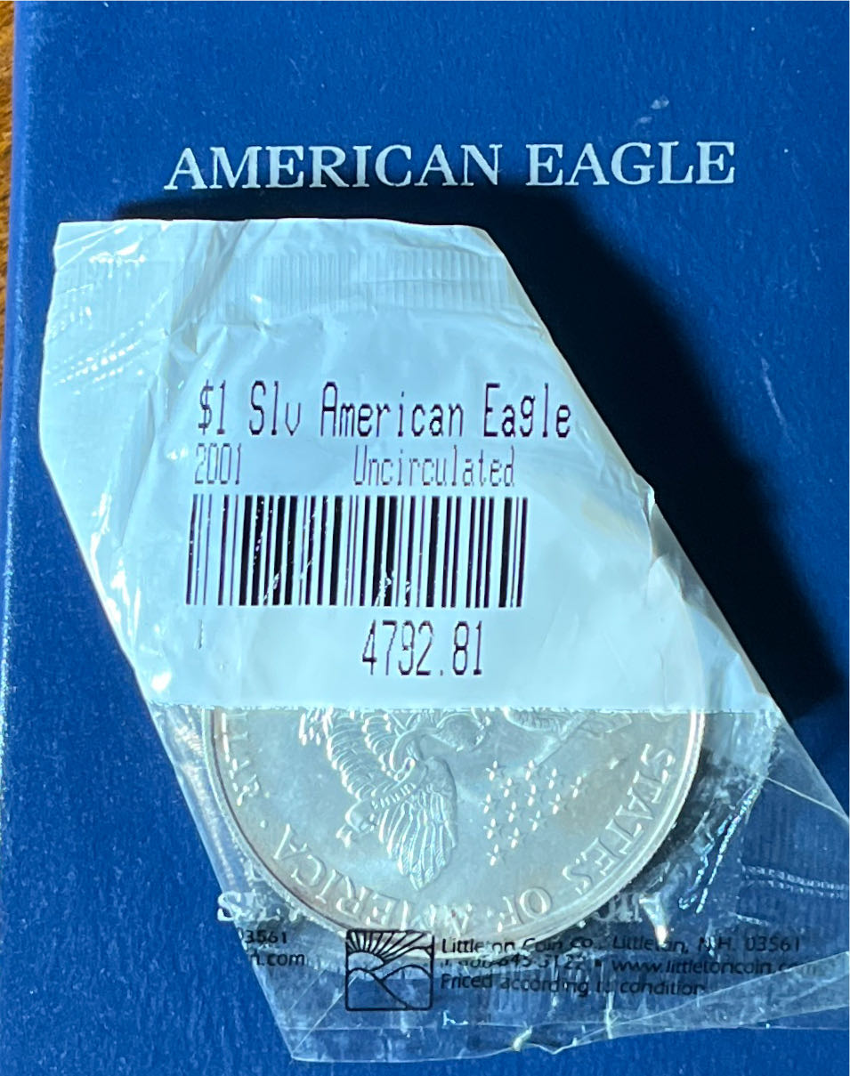 American Eagle 2001  coin collectible - Main Image 2