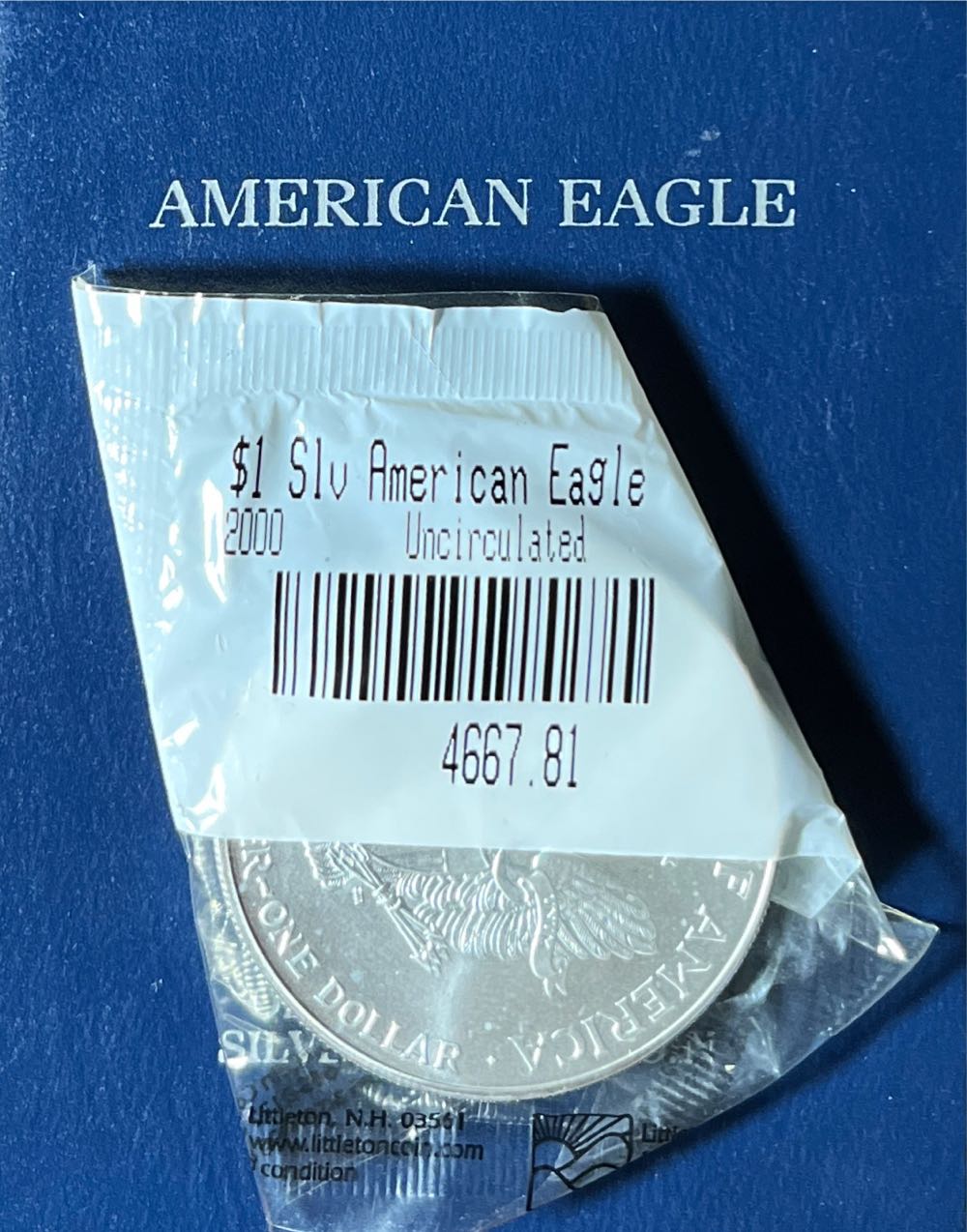 American Eagle 2000  coin collectible - Main Image 2