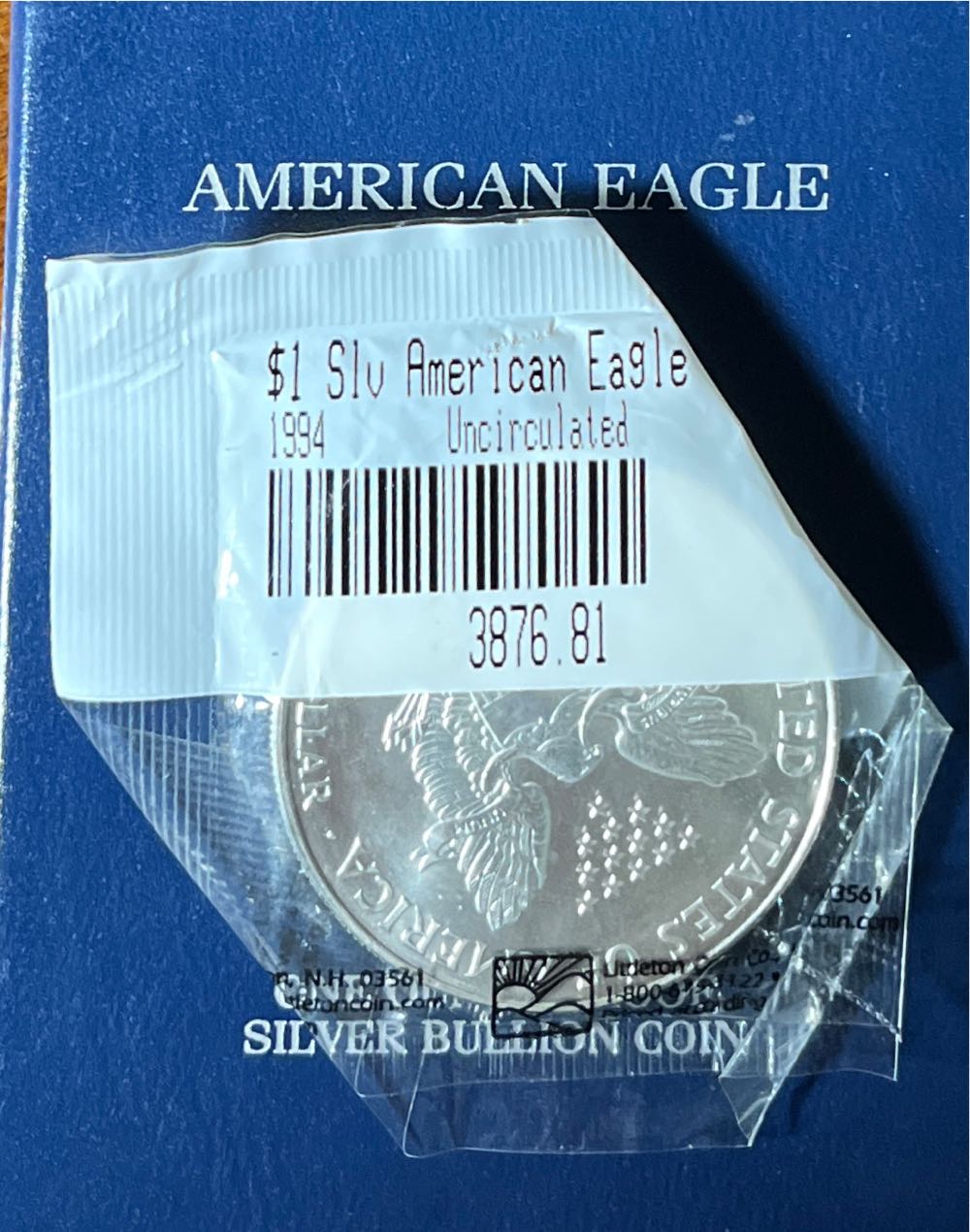 American Eagle 1994  coin collectible - Main Image 2