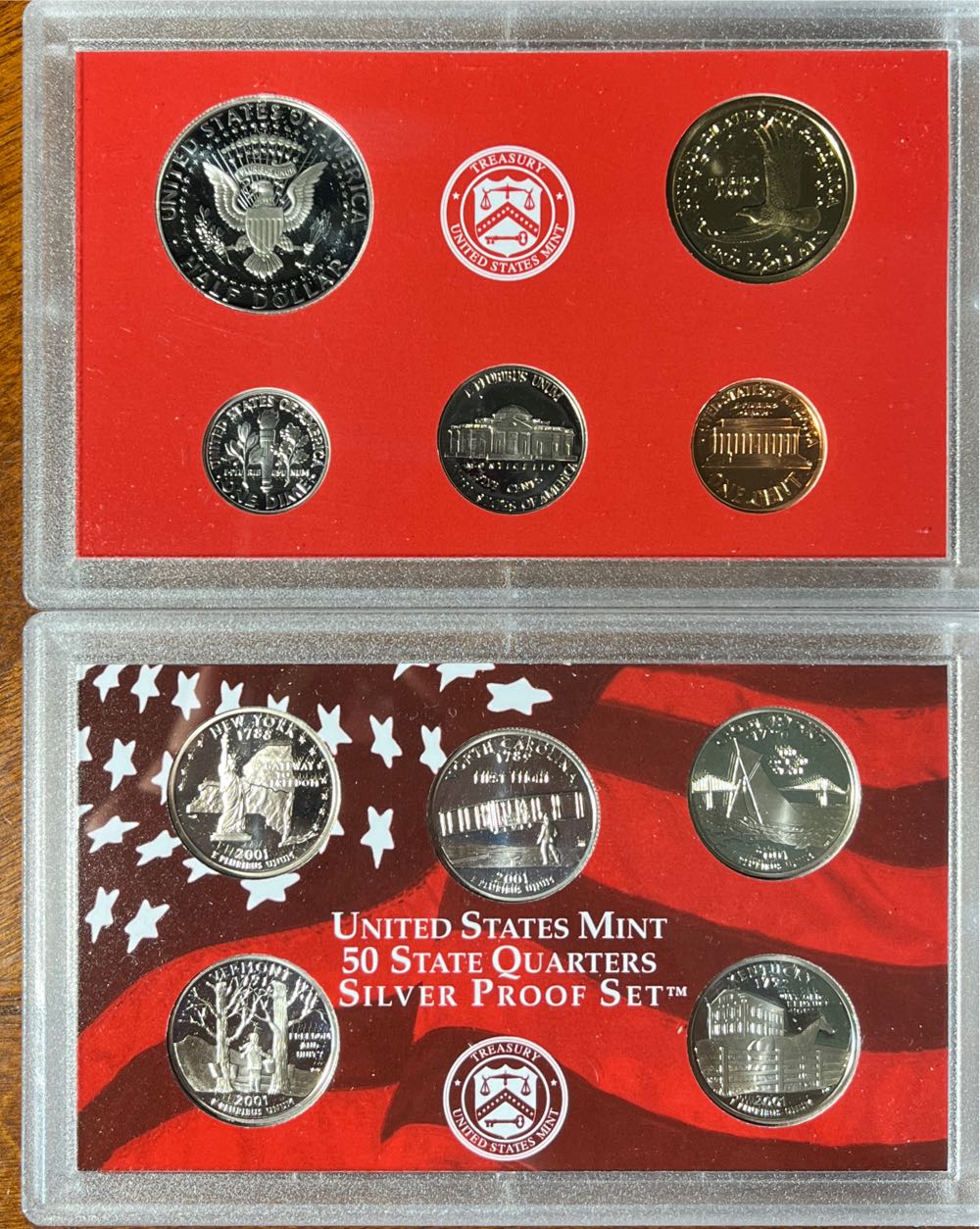 2001-S US Mint Silver Proof Set  coin collectible [Barcode 704785001039] - Main Image 2