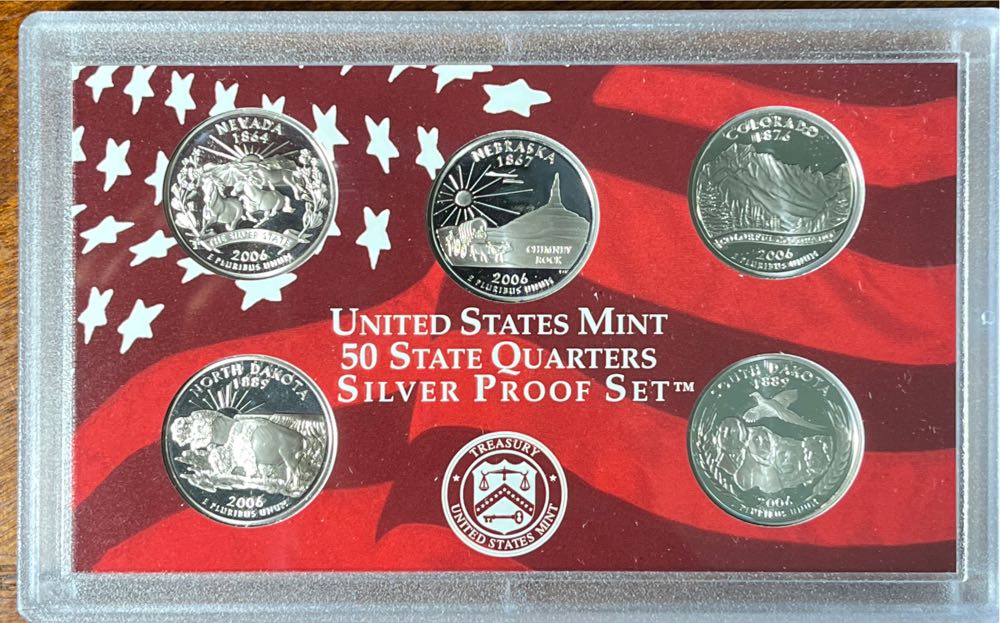 2006 United States Mint 50 State Quarters Silver Proof Set 2006  coin collectible [Barcode 700785051968] - Main Image 2