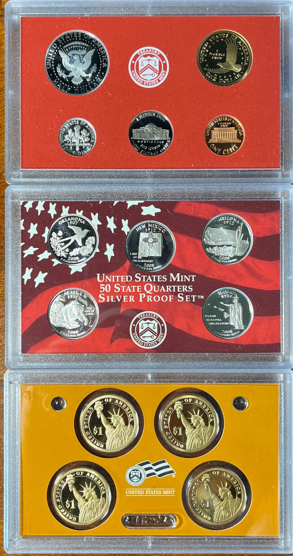 2008 United States Mint Silver Proof Set 2008  coin collectible [Barcode 704785055896] - Main Image 2