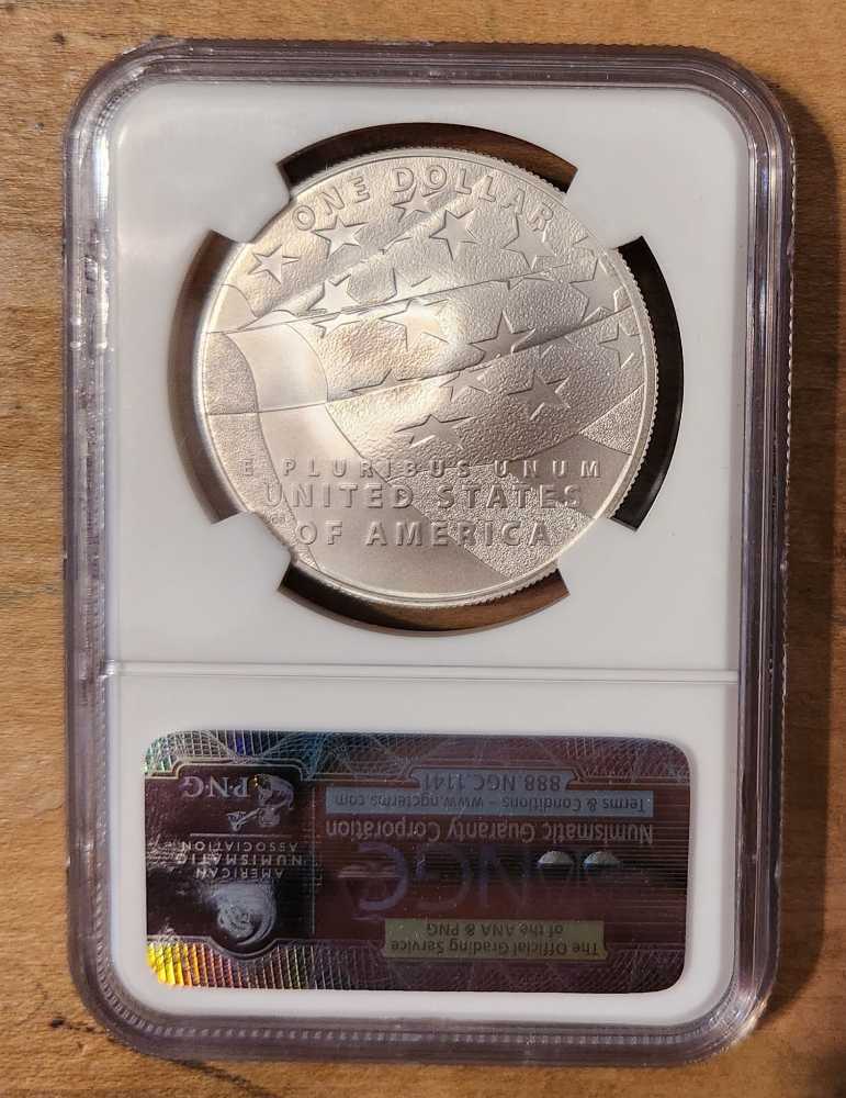 Silver Commemorative Dollar  coin collectible [Barcode 1925370004137786002] - Main Image 2