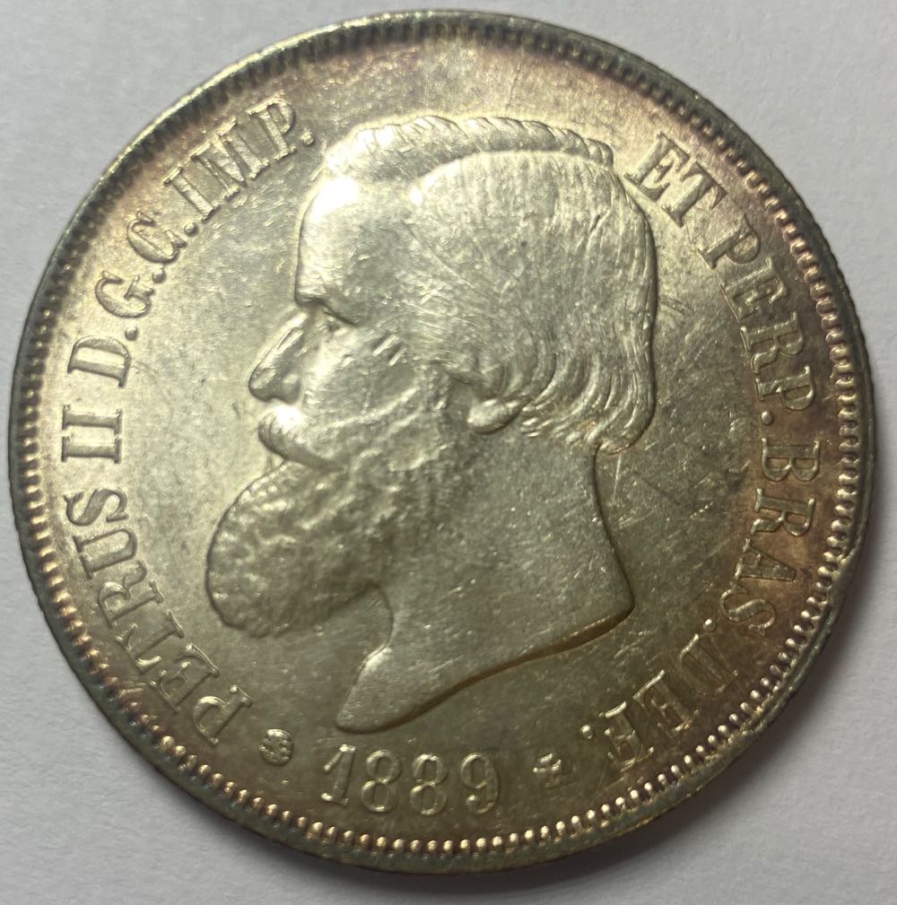 Brazil - Império 2000 Réis 1889 coin collectible - Main Image 1