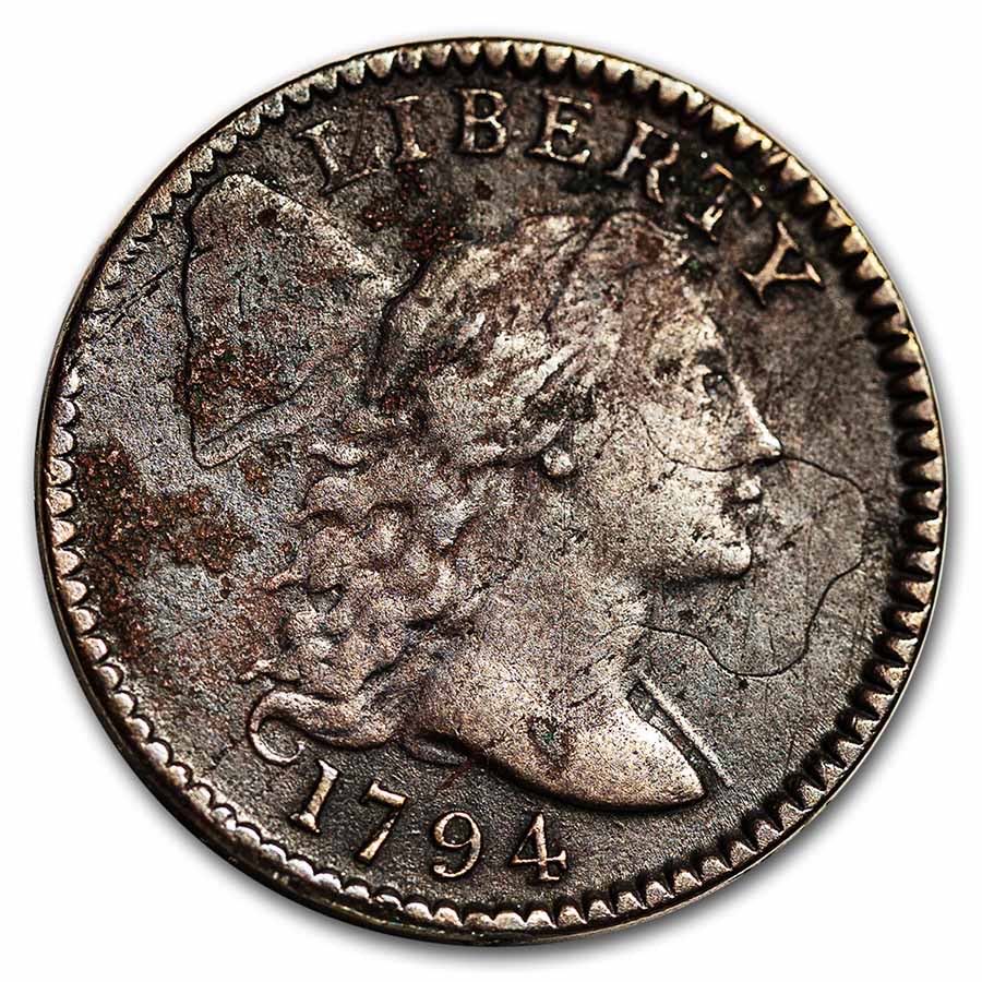 Flowing Hair Large Cent, Liberty Cap  coin collectible - Main Image 3