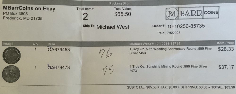 Sunshine Mining Round #75  coin collectible - Main Image 4