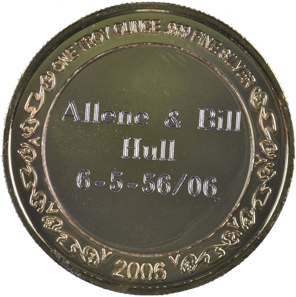 Wedding Anniversary 50th Round #76  coin collectible - Main Image 2