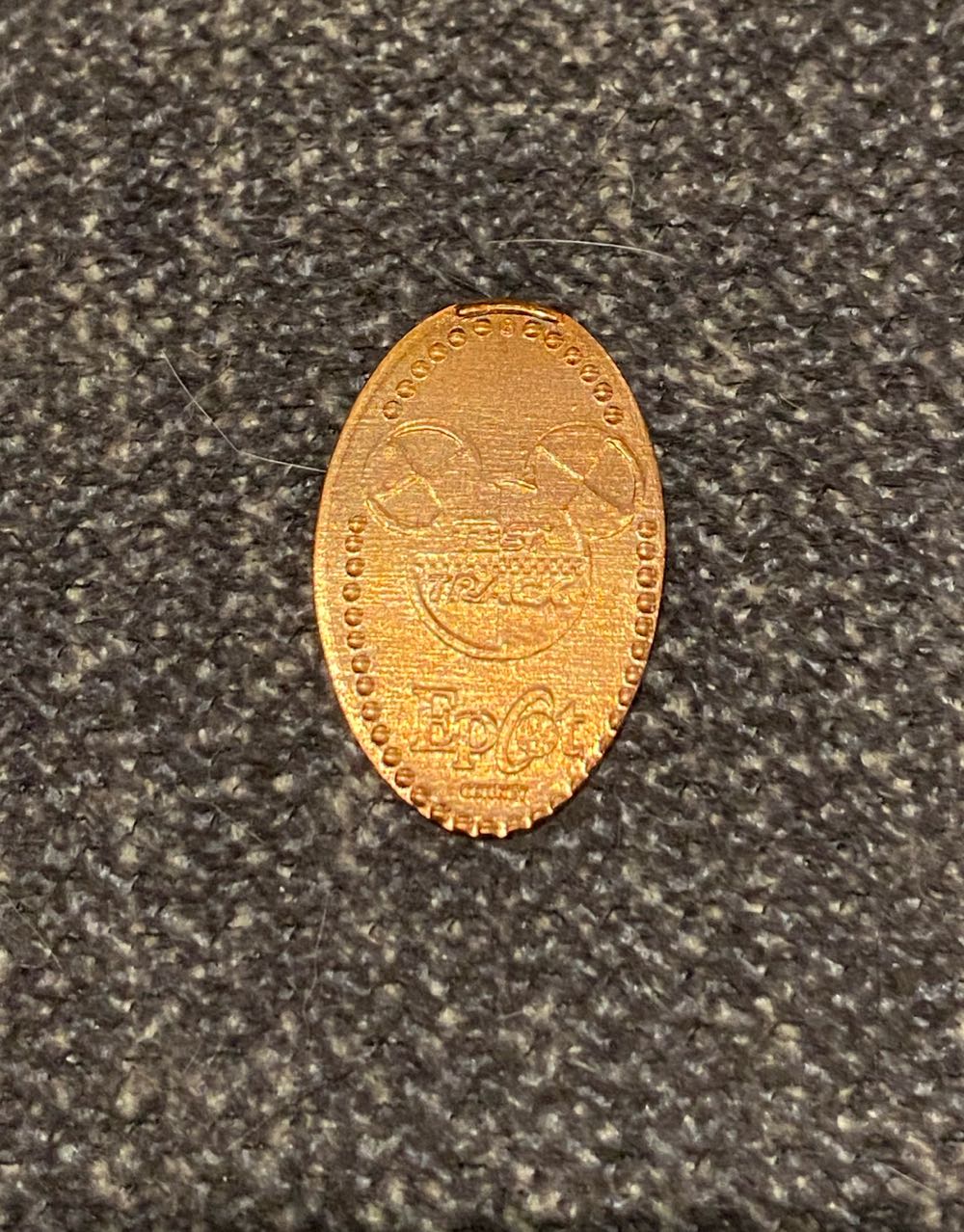 Disney Epcot Test Track Pressed Penny  coin collectible - Main Image 2