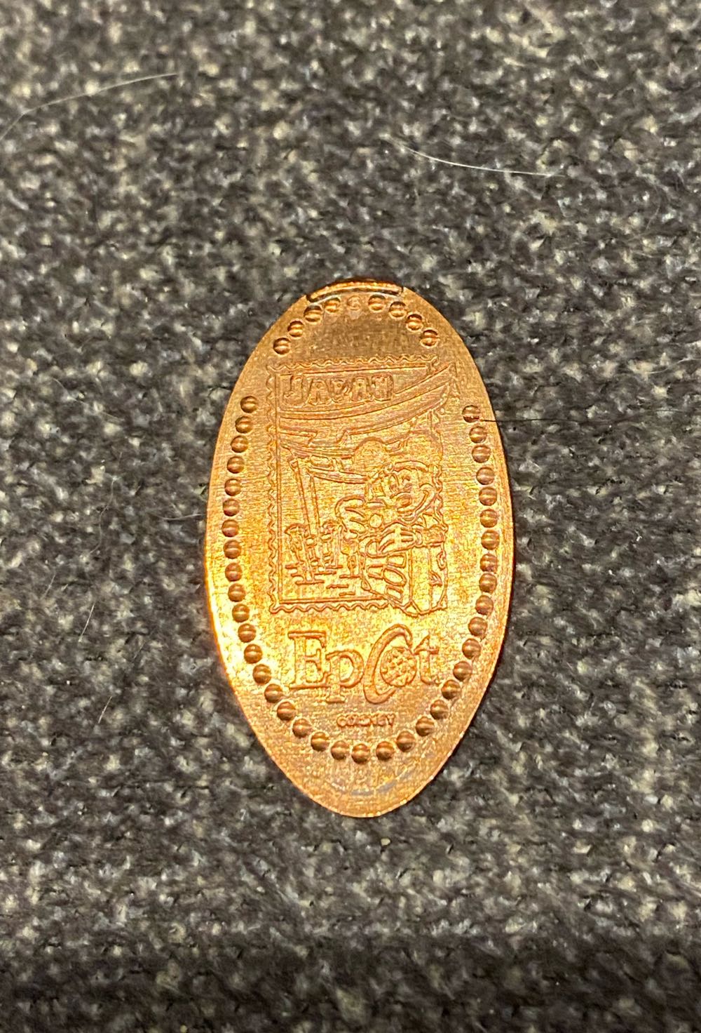 Disney Epcot Japan Pressed Penny  coin collectible - Main Image 2