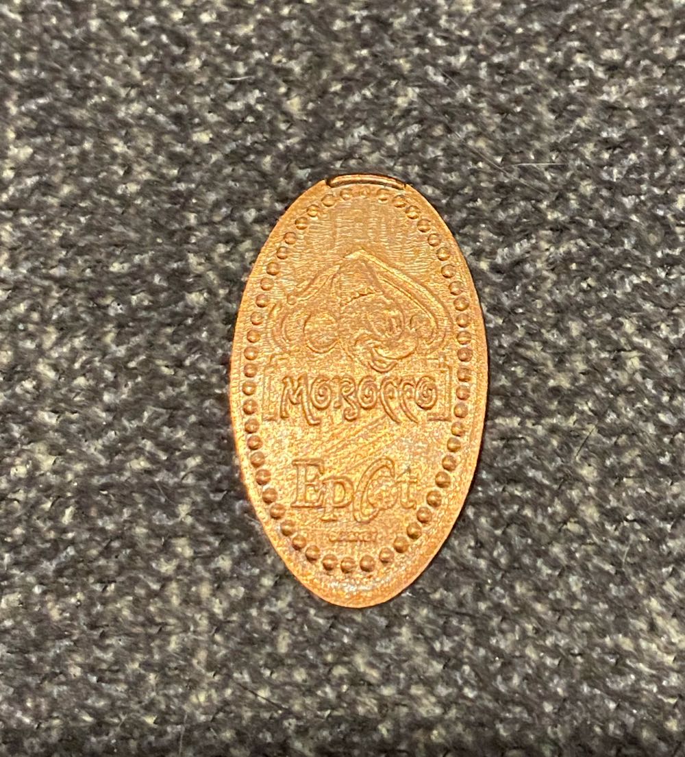 Disney Epcot Marocco Pressed Penny  coin collectible - Main Image 2