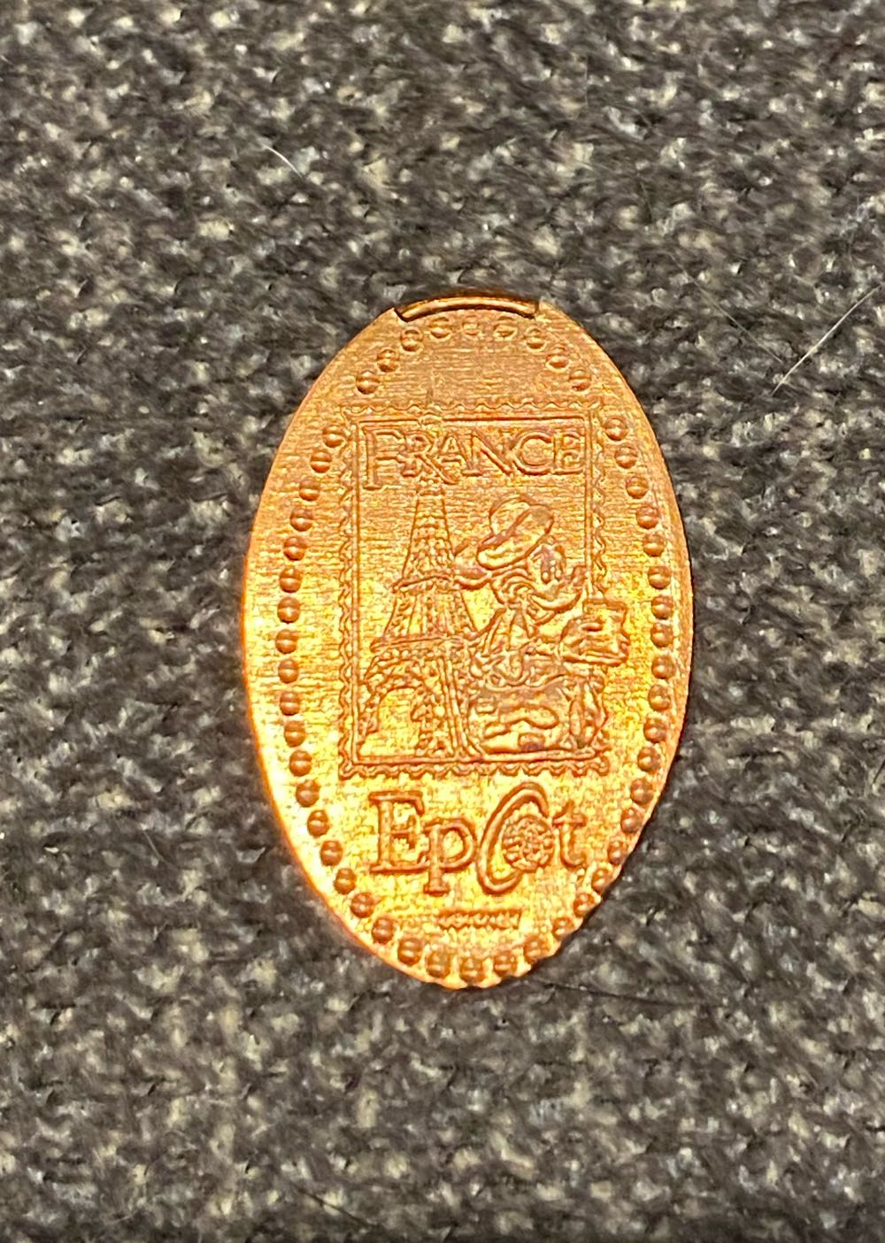 Disney Epcot France Pressed Penny  coin collectible - Main Image 2