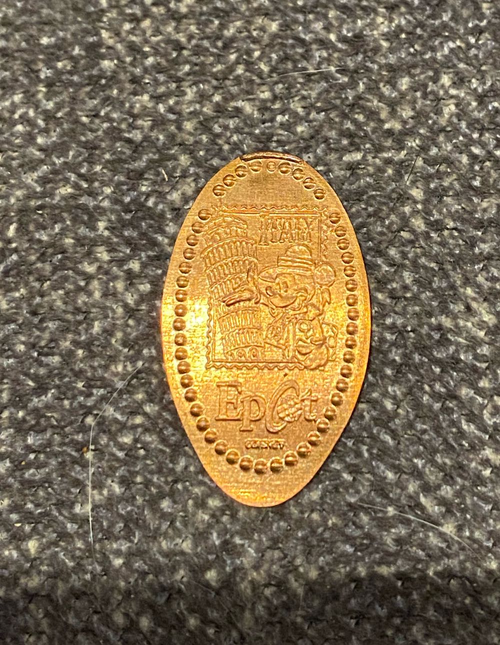 Disney Epcot Italy Pressed Penny  coin collectible - Main Image 2