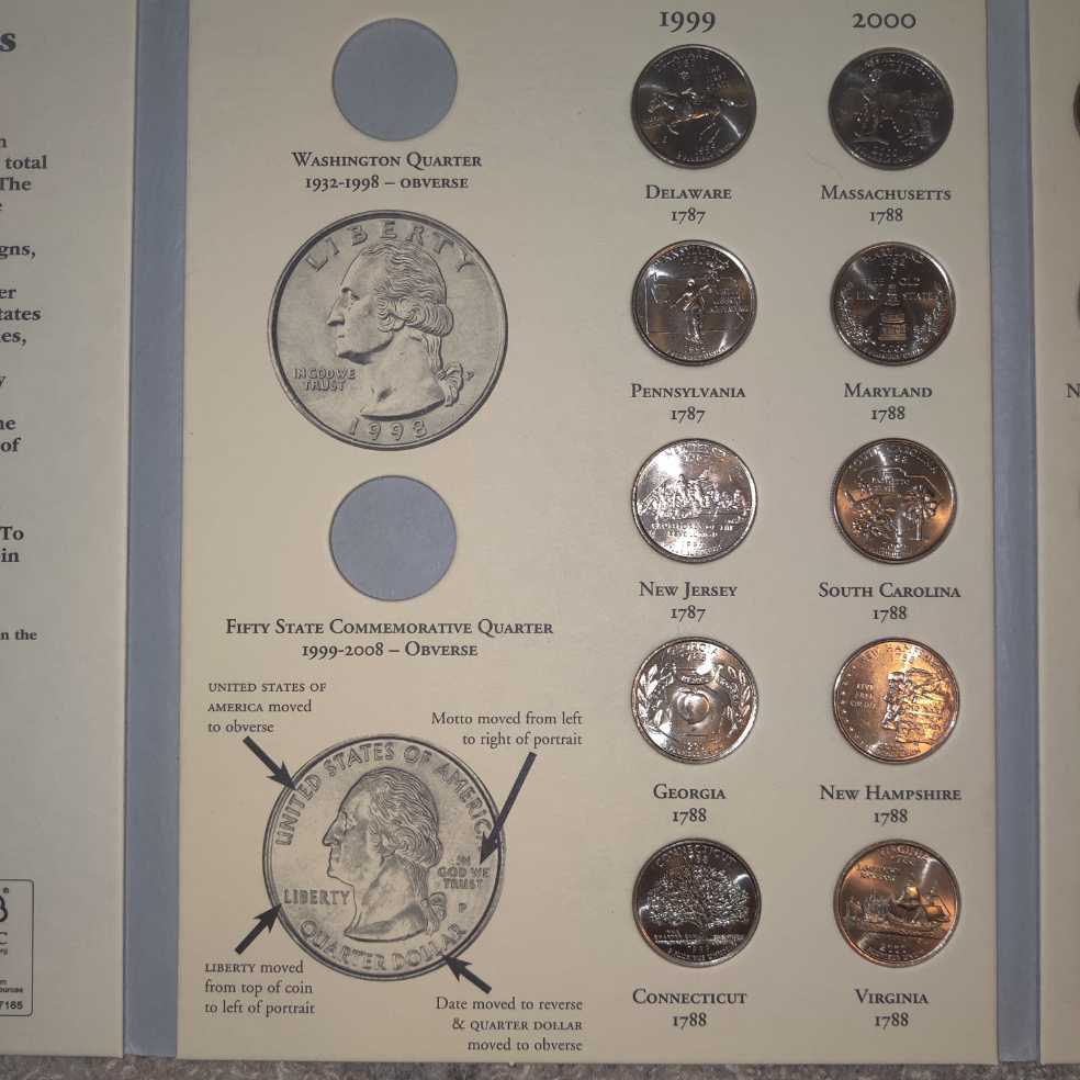 The Fifty State Commemorative Quarters 1999 - 2008  coin collectible [Barcode 675346100013] - Main Image 3