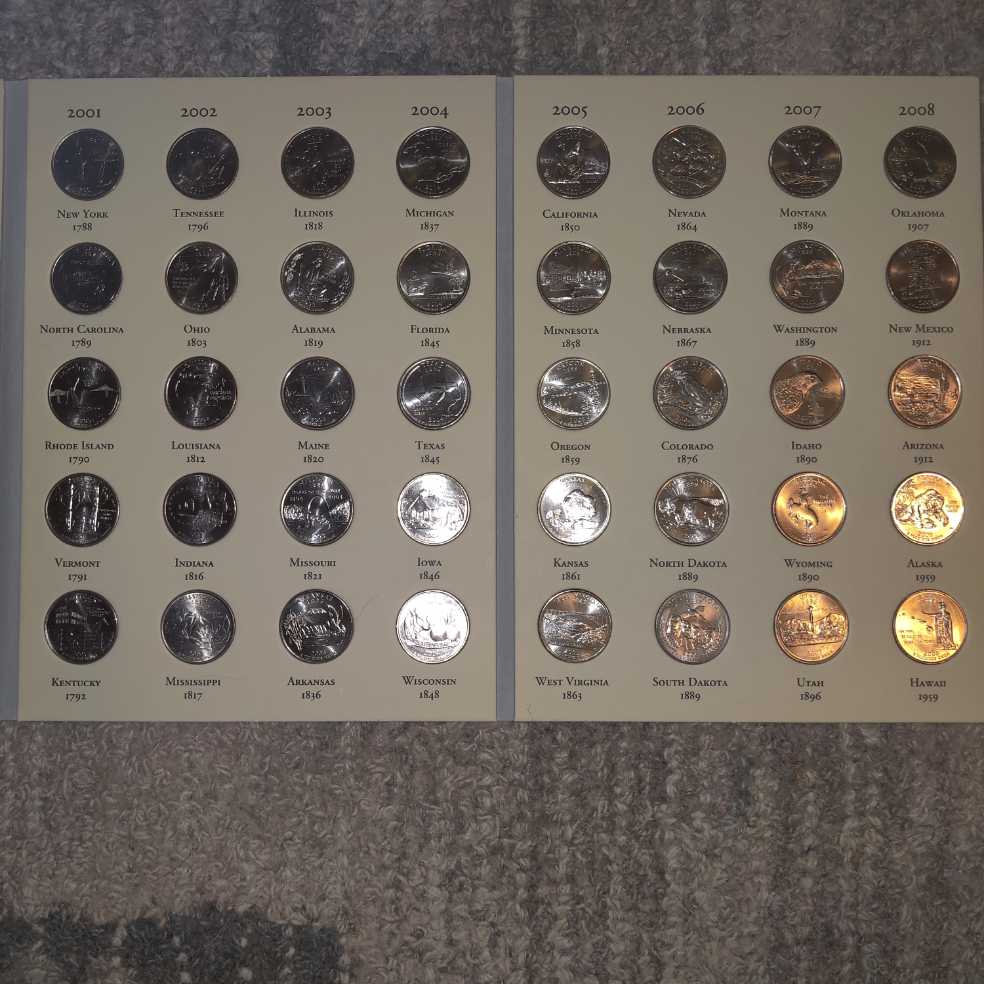 The Fifty State Commemorative Quarters 1999 - 2008  coin collectible [Barcode 675346100013] - Main Image 4
