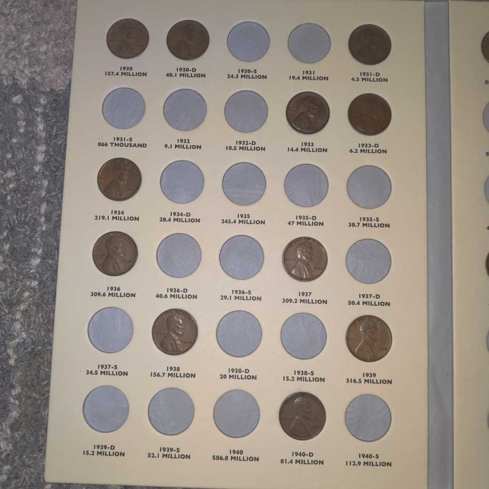 Lincoln Cents Volume Two 1930 - 1958 Archival Quality   coin collectible [Barcode 675346100051] - Main Image 2